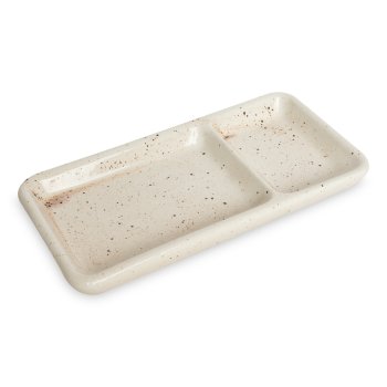 Prato Individual com Divisória para Shoyu Creme Mesclado Sapporo