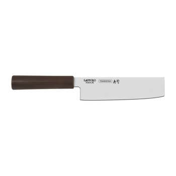 Faca Nakiri 7 polegadas Sushi Silver Marrom Tramontina